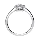 Ékszerpalota eljegyzési gyűrű 0.5ct G/VS1 gyémánttal BRK706 fehér arany