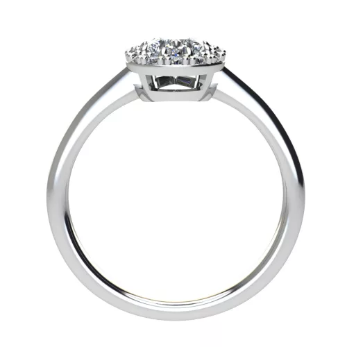 Ékszerpalota eljegyzési gyűrű 0.5ct G/VS1 gyémánttal BRK706 fehér arany