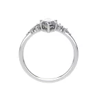 Ékszerpalota eljegyzési gyűrű 0.9ct G/VS1 gyémánttal BRK707 fehér arany