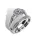 Ékszerpalota eljegyzési gyűrű szett 0.5ct G/VS gyémánttal EMB 001 platina 