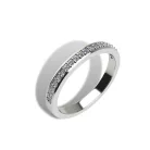 Ékszerpalota eljegyzési gyűrű szett 0.5ct G/VS gyémánttal EMB 001 platina 