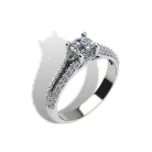 Ékszerpalota eljegyzési gyűrű szett 0.5ct gyémánttal EMB 002 platina 