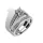 Ékszerpalota eljegyzési gyűrű szett 0.5ct gyémánttal EMB 004 platina 