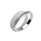 Ékszerpalota eljegyzési gyűrű szett 0.5ct gyémánttal EMB 004 platina 