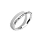 Ékszerpalota eljegyzési gyűrű szett 0.5ct gyémánttal EMB 007 platina 