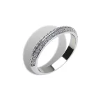 Ékszerpalota eljegyzési gyűrű szett 0.5ct G/VS gyémánttal EMB 008 platina 