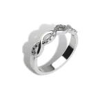 Ékszerpalota eljegyzési gyűrű szett  0.5ct gyémánttal EMB 009 platina 