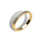 Ékszerpalota eljegyzési gyűrű szett 0.5ct gyémánttal EMB 010 sárga arany 