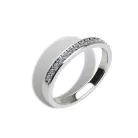 Ékszerpalota eljegyzési gyűrű szett 0.5ct H/SI gyémánttal EMB 010 platina 