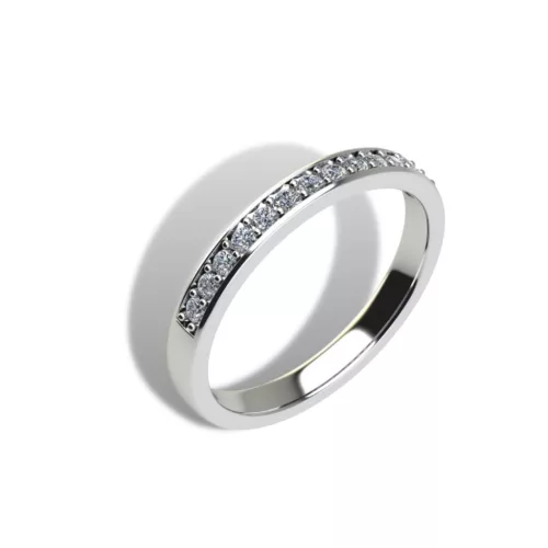 Ékszerpalota eljegyzési gyűrű szett 0.5ct gyémánttal EMB 010 platina 
