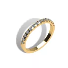 Ékszerpalota eljegyzési gyűrű szett  0.5ct H/SI gyémánttal EMB 011 sárga arany 
