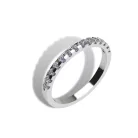 Ékszerpalota eljegyzési gyűrű szett  0.5ct H/SI gyémánttal EMB 011 platina 