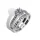 Ékszerpalota eljegyzési gyűrű szett 0.5ct G/VS gyémánttal EMB 012 platina 