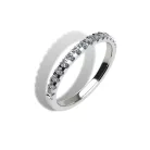 Ékszerpalota eljegyzési gyűrű szett 0.5ct H/SI gyémánttal EMB 012 platina 
