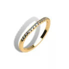 Ékszerpalota eljegyzési gyűrű szett 0.5ct G/VS gyémánttal EMB 013 sárga arany 