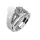 Ékszerpalota eljegyzési gyűrű szett 0.5ct G/VS gyémánttal EMB 013 platina 
