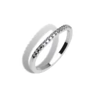 Ékszerpalota eljegyzési gyűrű szett 0.5ct gyémánttal EMB 013 platina 