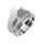Ékszerpalota eljegyzési gyűrű szett  0.5ct G/VS gyémánttal EMB 014 fehér arany 