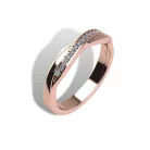 Ékszerpalota eljegyzési gyűrű szett 0.5ct gyémánttal EMB 015 rozé arany 