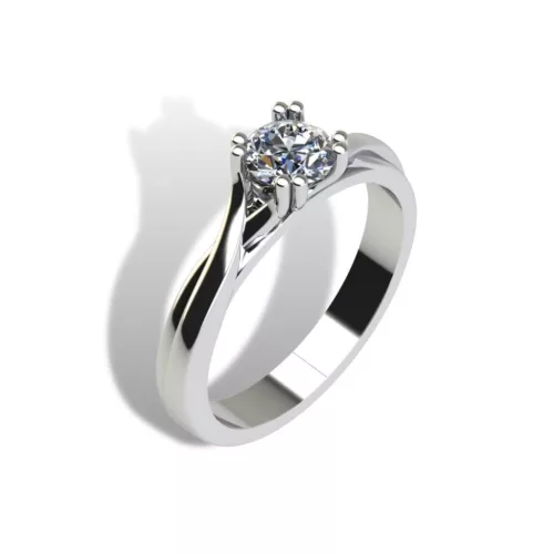Ékszerpalota eljegyzési gyűrű szett 0.5ct G/VS gyémánttal EMB 015 platina 