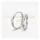 Arany karikagyűrű pár 0,015ct Classic LF1-3MM fehér arany