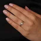 Ékszerpalota eljegyzési gyűrű 0,25ct gyémánttal OLG101 platina