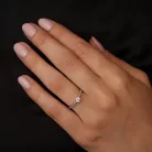 Ékszerpalota eljegyzési gyűrű 0,2ct gyémánttal OLG109 platina