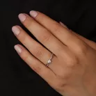 Ékszerpalota eljegyzési gyűrű 0,25ct gyémánttal OLG110 platina