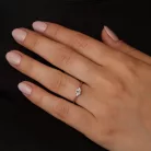 Ékszerpalota eljegyzési gyűrű 0,25ct H/VS gyémánttal OLG 111 fehér arany