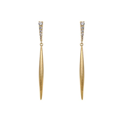 Chokas aranyozott ezüst fülbevaló