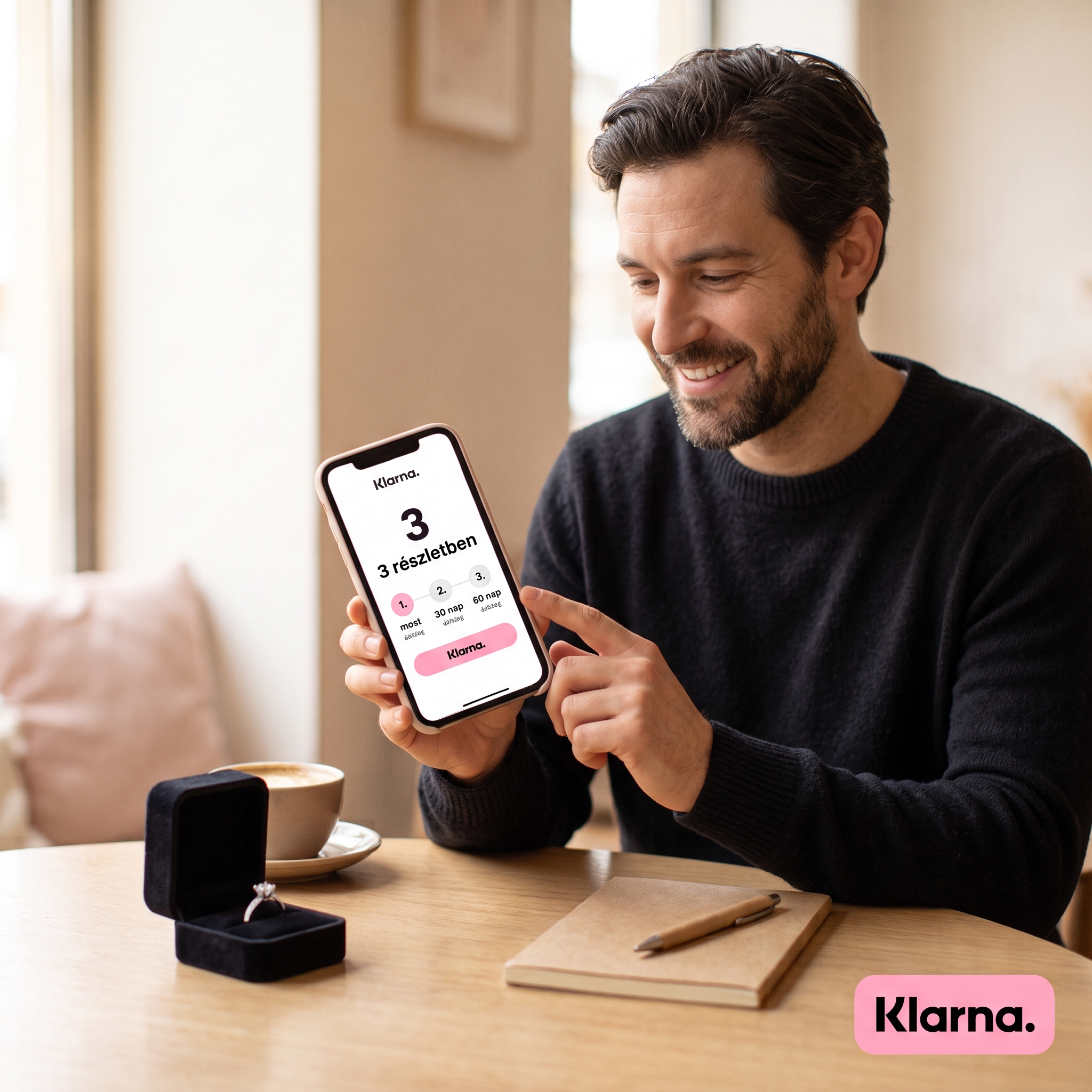 Eljegyzési gyűrű vásárlás Klarna részletfizetéssel